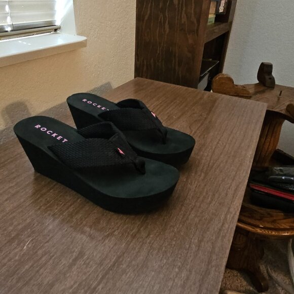 Rocket Dog Diver Platform Flip Flops Size 11 - Picture 2 of 8